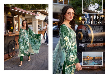 MONALISA Digital Floral Design Collection Pashmina Salwar Kameez 3pcs