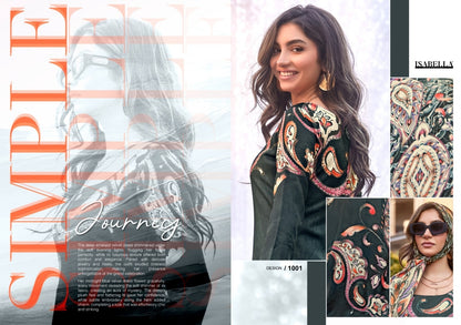 MONALISA Digital Floral Design Collection Pashmina Salwar Kameez 3pcs