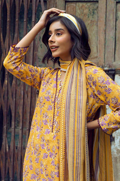 Unstitched Printed Linen Suit Salwar Kameez Gul Ahmed LT-32011 B