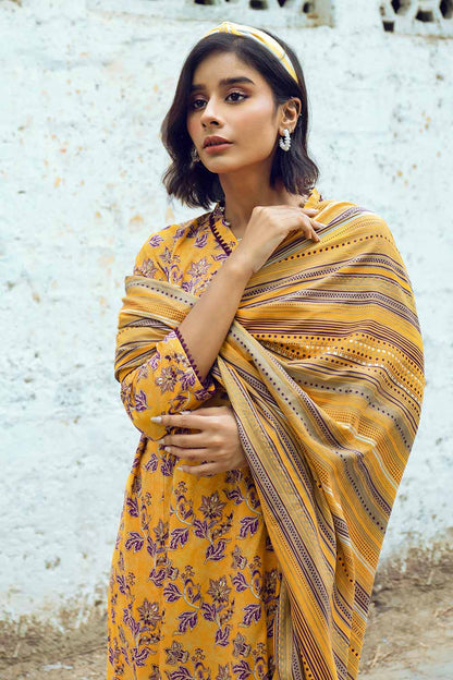 Unstitched Printed Linen Suit Salwar Kameez Gul Ahmed LT-32011 B