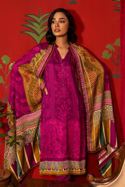 Unstitched Digital Printed Pashmina Salwar Kameez Suit Gul Ahmed AP-32008