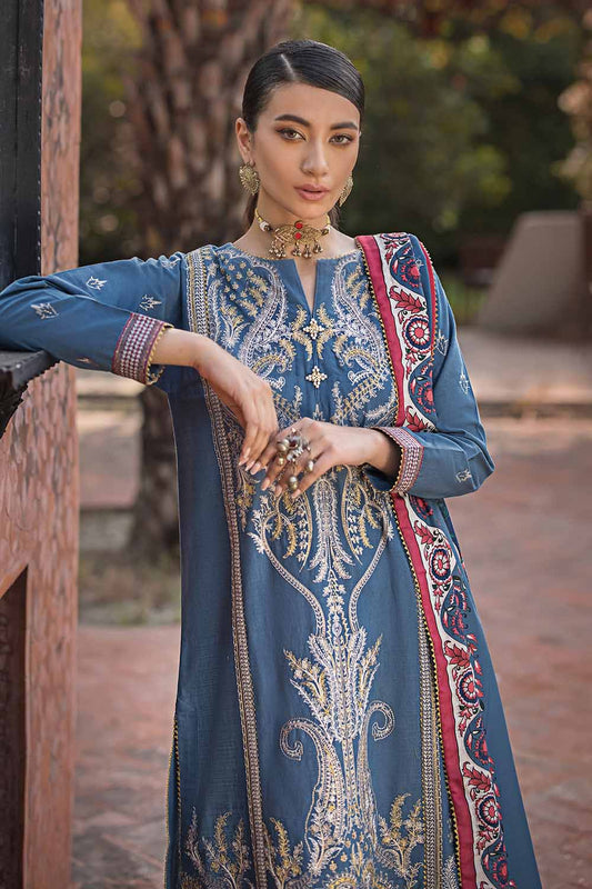 Unstitched Digital Printed Pashmina Salwar Kameez Suit Gul Ahmed AP-32036
