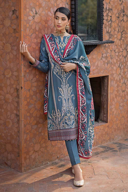 Unstitched Digital Printed Pashmina Salwar Kameez Suit Gul Ahmed AP-32036