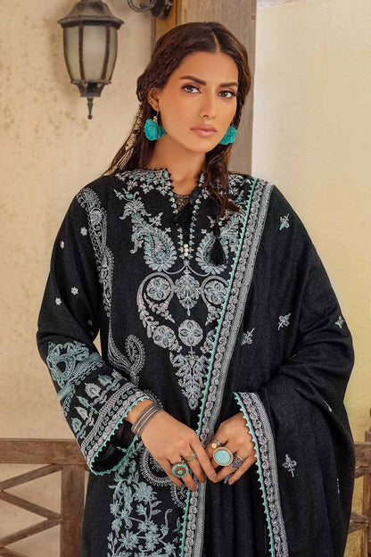 Unstitched Embroidered Linen Salwar Kameez Suit Gul Ahmed RC-32001