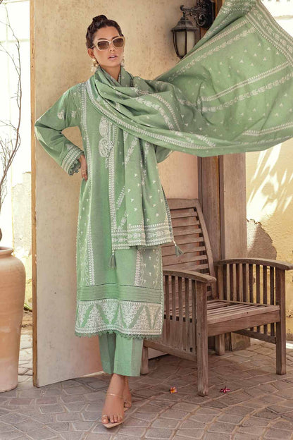 Unstitched Embroidered Linen Salwar Kameez Suit Gul Ahmed RC-32002