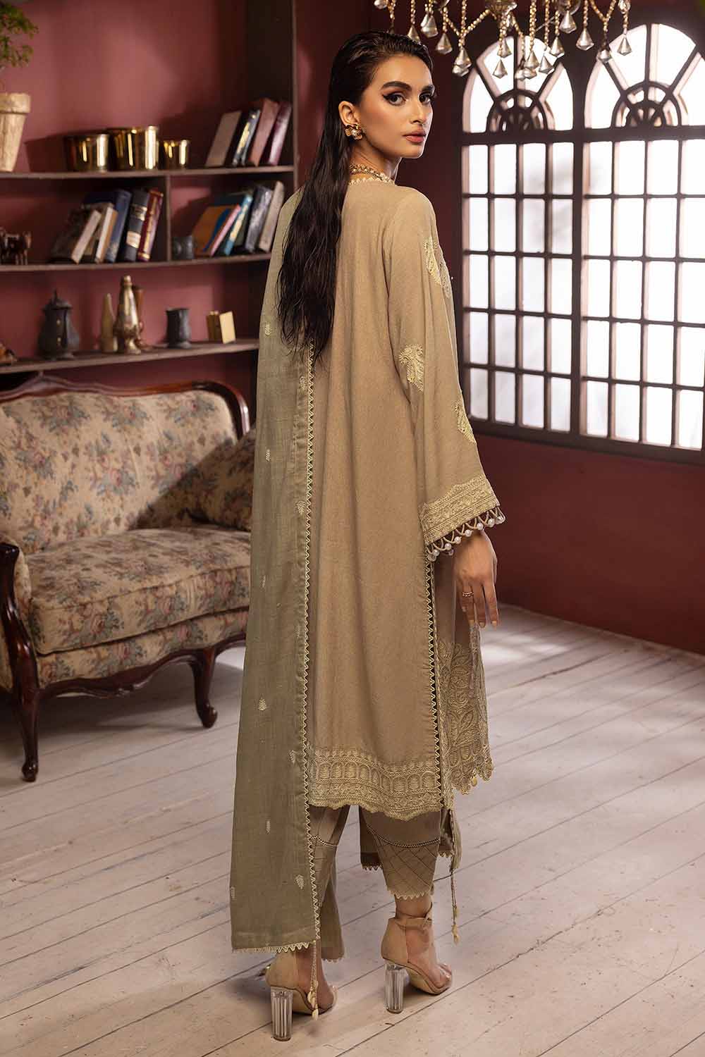 Unstitched Embroidered Pashmina Salwar Kameez Suit Gul Ahmed AP-32057