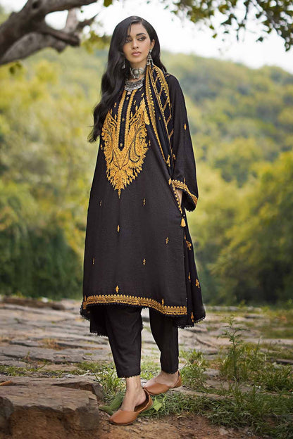 Unstitched Embroidered Pashmina Salwar Kameez Suit Gul Ahmed AP-32058