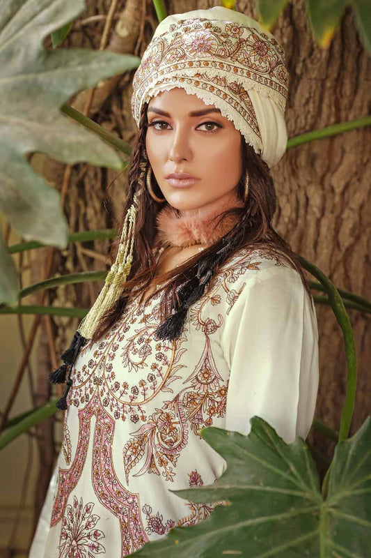 Unstitched Embroidered Pashmina Salwar Kameez Suit Gul Ahmed RC-32009