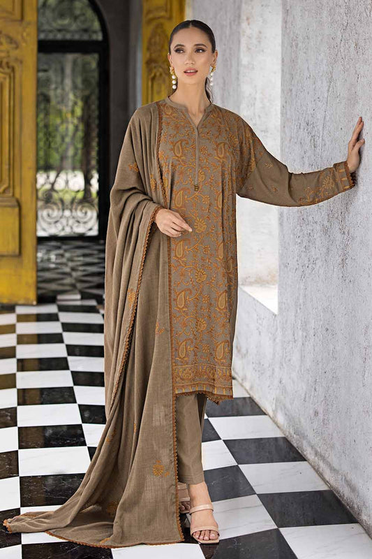 Unstitched Embroidered Pashmina Shawl Salwar Kameez Suit Gul Ahmed AP-32043
