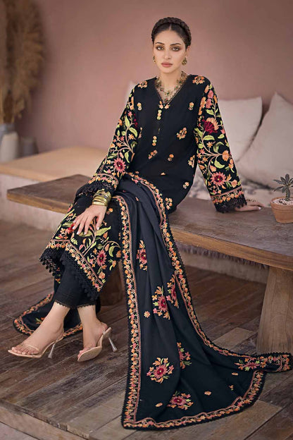 Unstitched Embroidered Pashmina Shawl Salwar Kameez Suit Gul Ahmed AP-32071