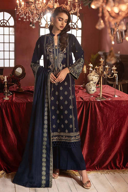 Unstitched Gold Printed Salwar Kameez Suit Gul Ahmed AP-32082