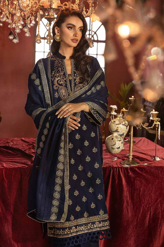 Unstitched Gold Printed Salwar Kameez Suit Gul Ahmed AP-32082