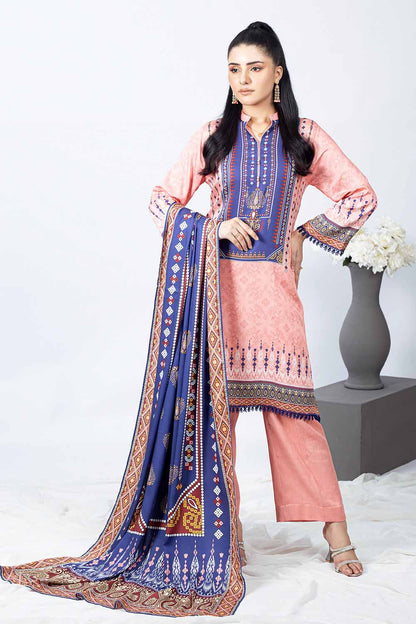 Unstitched Printed Cotail Salwar Kameez Suit Gul Ahmed WNS-32251 B