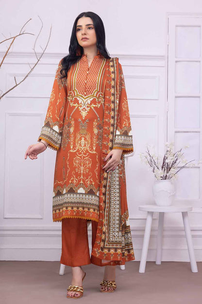 Unstitched Printed Cotail Salwar Kameez Suit Gul Ahmed WNS-32252 B