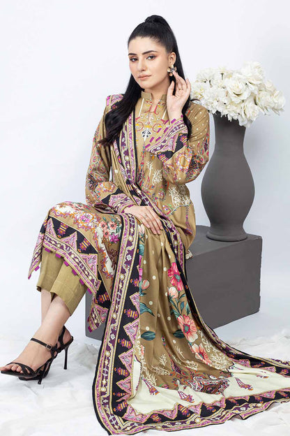 Unstitched Printed Cotail Salwar Kameez Suit Gul Ahmed WNS-32256 A
