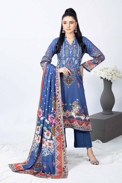 Unstitched Printed Cotail Salwar Kameez Suit Gul Ahmed WNS-32256 B