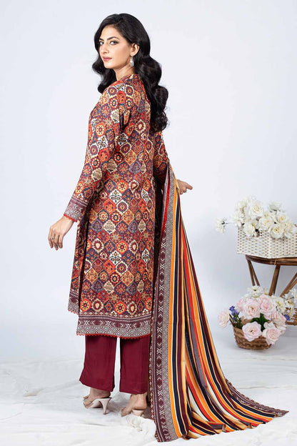 Unstitched Printed Linen Salwar Kameez Suit Gul Ahmed WNS-32217 B