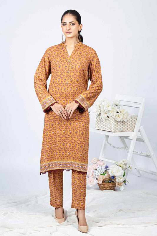 Unstitched Printed Linen Salwar Kameez Suit Gul Ahmed WNSS-32012