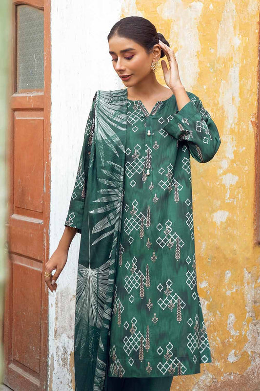 Unstitched Printed Linen Suit Salwar Kameez Gul Ahmed LT-32013 A