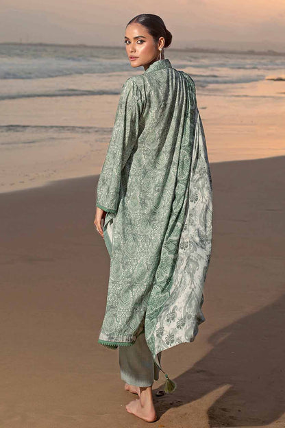 Unstitched Printed Linen Suit Salwar Kameez Gul Ahmed LT-32021 B