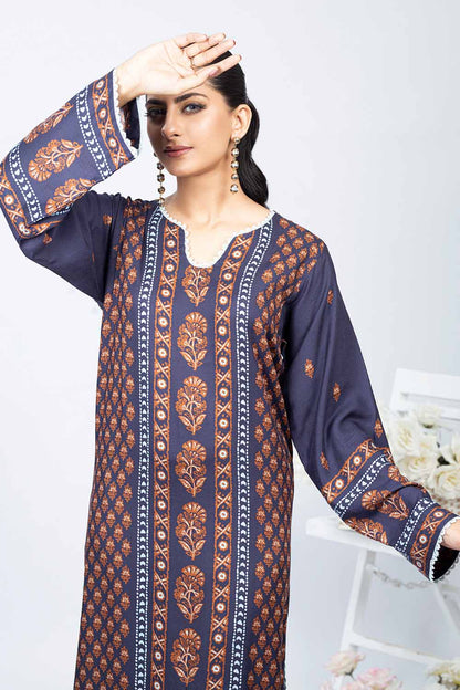 Unstitched Printed Twill Linen Salwar Kameez Suit Gul Ahmed WNSS-32011